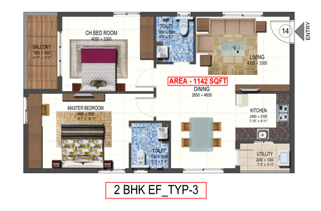 Hyderabad, Real Estate For Sale, INR 5500,  2 BR,  1200 Sq. Feet,  Luxury Gated Community Apartments At Mokila - Shankarpally-Hyderabad