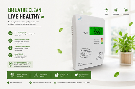 Noida, Electronics, Indoor Air Quality Monitor - From Homes To Industries