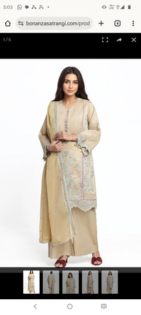 Jeddah, Clothing & Accessories, SAR 100,  Bonanaza Satrangi Premium Luxury Embroidered Dress