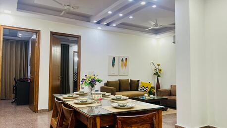 New Delhi, Apartments, Flats, Houses & Villas, INR 5696/day,  1 BR,  650 Sq. Meter,  BluO Modern 1 BHK Rohini Fully Furnished Apartment