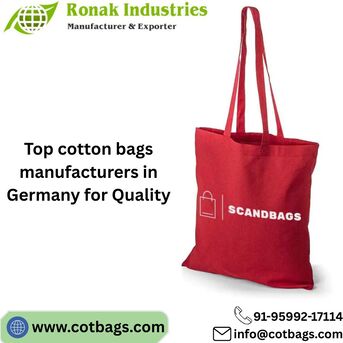 Berlin, Business, Top Cotton Bags Manufacturers In Germany For Quality