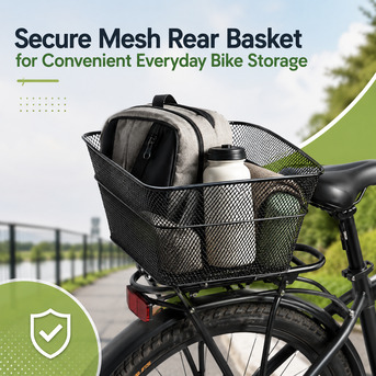 Melbourne, Bicycles, AUD 40,  Secure Mesh Rear Basket For Convenient Everyday Bike Storage