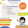 Tuition Classes For GRADE 1 -9