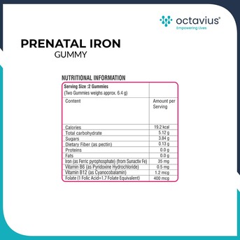 Ahmedabad, Health & Beauty Items, Prenatal Iron Gummies For Pregnancy Health | Octavius Pharma