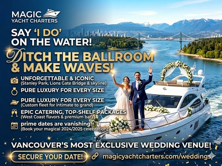 Vancouver, Travel, 🛥️ Ditch The Ballroom&mdash;Marry On A Luxury Vancouver Yacht