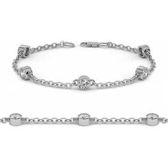 Dubai, Jewelry, Luxury Gold Moissanite Bracelets For Elegant Everyday And Occasion Wear