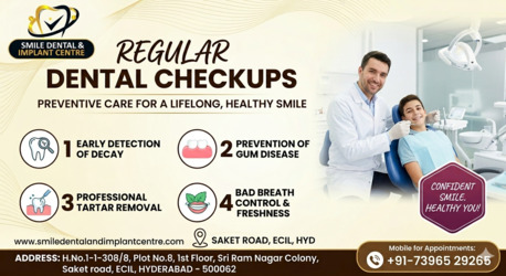 Hyderabad, Dental, Protect Your Smile: Schedule A Professional Dental Checkup In Secunderabad