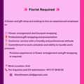 A Flower And Gift Shop Are Looking To Hire An Experienced Employee