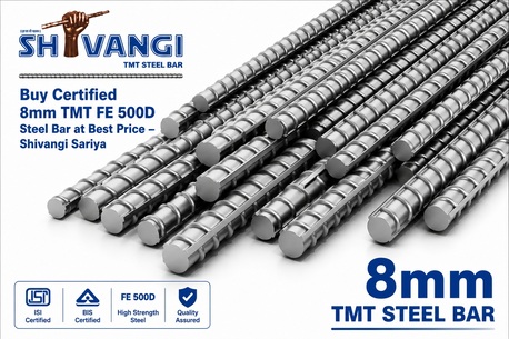 Indore, Materials, Buy Certified 8mm TMT FE 500D Steel Bar At Best Price &ndash; Shivangi Sariya