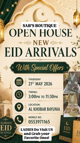 Khobar, Clothing & Accessories, Pakistani Stitched Dresses (Open House Exhibition)