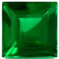 USD 461,  0.39 Cts. Emerald Loose Stone Square, AAA Qualit For Sale