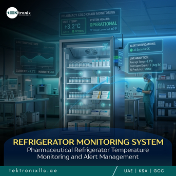 Dubai, Technical, Smart Refrigerator Temperature Monitoring For UAE Homes - Stay Cool, Stay Safe