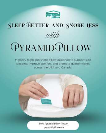 New York, Household Items, USD 69,  Sleep Better And Snore Less With Pyramid Pillow