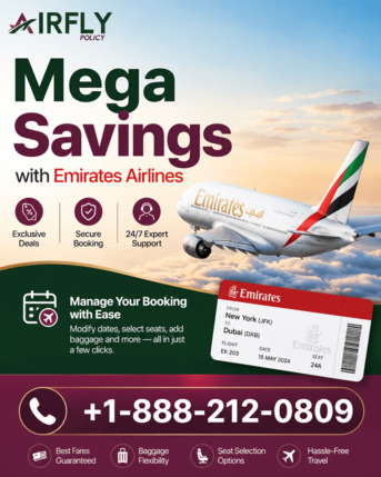 New York, Travel, Mega Savings With Emirates Airlines Manage Booking +1-888-212-0890