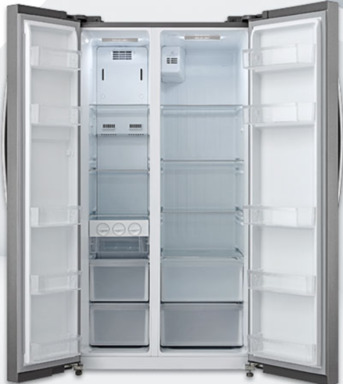 Al Izdihar, Appliances, SAR 12000,  FOR SALE: Panasonic Side-by-Side Refrigerator Model: NR-BS60MSSA | Stainless Steel Finish