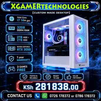 Nairobi, Electronics, KES 281838,  Custom Designed Intel Core I7 PC With GeForce RTX