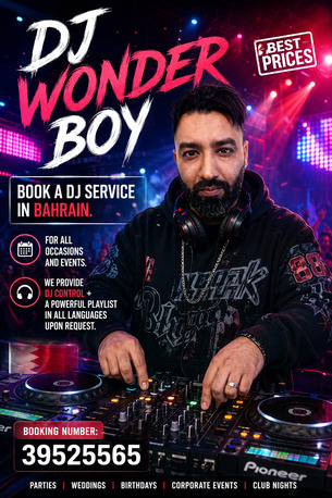 Manama, Event Planning, DJ WONDER BOY &mdash; Feel The Beat 🔥🎧