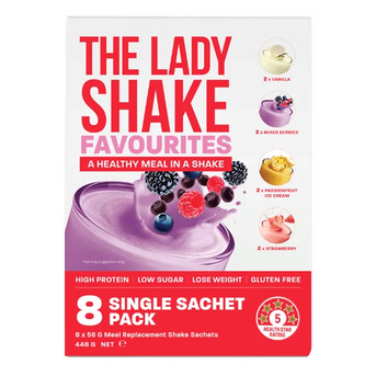 Sydney, Health & Beauty Items, AUD 45,  Buy The Lady Shake Meal Replacement Variety 56g X 8 Sachets Australia