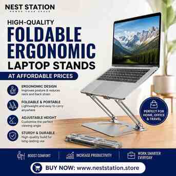 New York, Appliances, USD 37,  High-Quality Foldable Ergonomic Laptop Stands At Affordable Prices