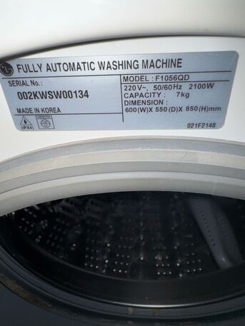 Al Malaz, Appliances, SAR 750,  7KG Used LG Washing Machine, Very Good Working Condition