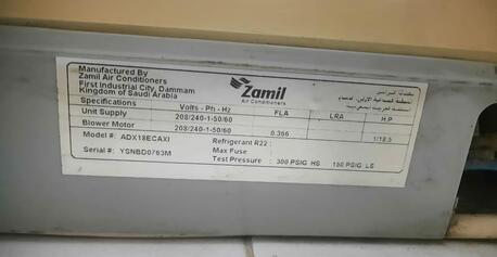 Jeddah, Air Conditioners, SAR 450,  Zamil Classic - 1.5 Tons (Wall Mounted Split Air Conditioner)