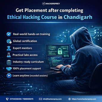Chandigarh, Lessons Offered, You Want Placement, Choose Hackersprey&rsquo;s Ethical Hacking Course In Chandigarh And Online