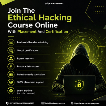 Chandigarh, Lessons Offered, You Want Placement, Choose Hackersprey&rsquo;s Ethical Hacking Course In Chandigarh And Online