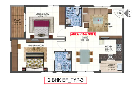 Hyderabad, Residential Plots, INR 5500,  1142 Sq. Feet,  Luxury Gated Community Apartments At Mokila - Shankarpally-Hyderabad
