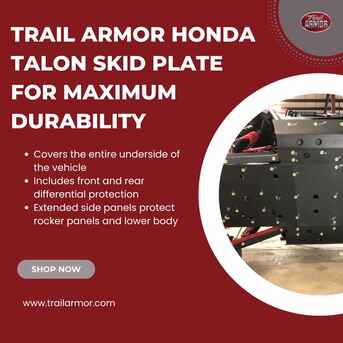 New York, Automotive, Trail Armor Honda Talon Skid Plate For Maximum Durability