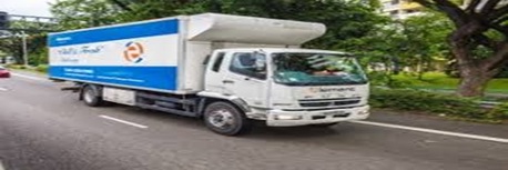 Singapore, Business, Refrigerated Truck In Singapore For Cold Chain Delivery
