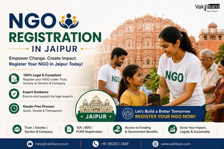 Jaipur, Legal, Apply Online For NGO Registration In Jaipur