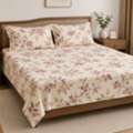 INR 1499,  Single Bedsheet With Pillow Cover 245 GSM Pure Cotton, Handloom Woven, Natural Dyes