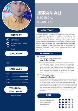 Riyadh, Job Seekers, Electrician Technician
