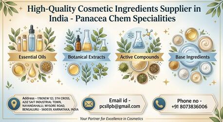 Bangalore, Business, Cosmetic Ingredients Manufacturer In India | PCS LLP