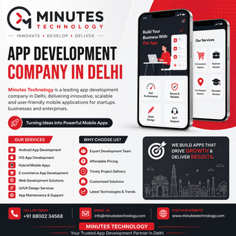 New Delhi, Mobile Apps, App Development Company In Delhi &ndash; Minutes Technology
