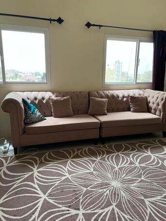Umm Al Hassam, Furniture, BHD 35,  Sofa Set + Carpet + Corner Table For Sale