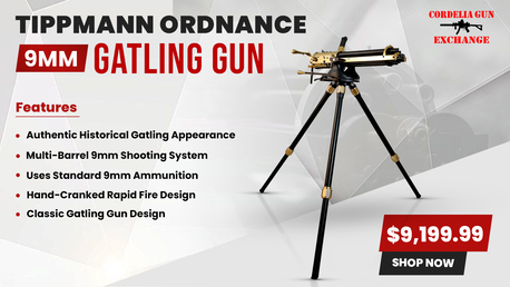 Los Angeles, Collectibles, USD 9199,  Tippmann Ordnance 9mm Belt Fed Gatling Gun For Sale