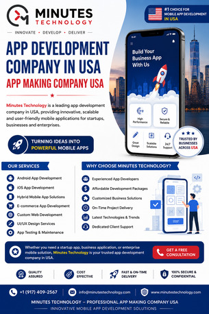 New York, Mobile Apps, Best App Development Company In USA &ndash; Minutes Technology