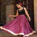 INR 2406,  Buy Women's Bandhani Printed Flared Skirt Online