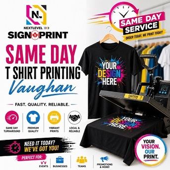 Toronto, Printing, Same Day T Shirt Printing Vaughan
