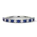 USD 1453,  Affordable GemsNY Sapphire Band Rings | Blue Round 0.57cttw