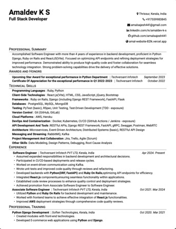 Hara, Job Seekers, Python Full Stack Developer | Django | FastAPI | React | AWS