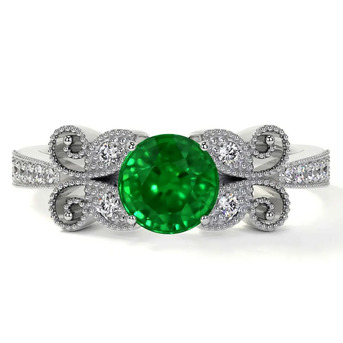 New York, Jewelry, USD 2973,  Buy Vintage Emerald Ring For Women Online