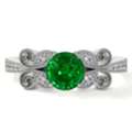 USD 2973,  Buy Vintage Emerald Ring For Women Online