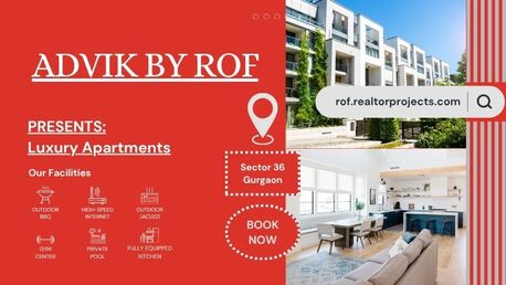 Gurgaon, Real Estate For Sale, 2 BR,  Advik By ROF Sector 36 Gurugram - Inspired Spaces For Families