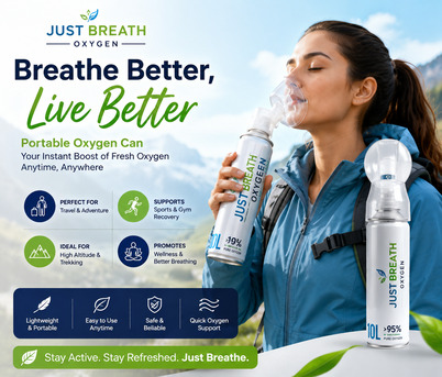 Mumbai, Health & Beauty Items, INR 1,  Just Breath Oxygen &ndash; Portable Oxygen Can For Better Breathing And Wellness