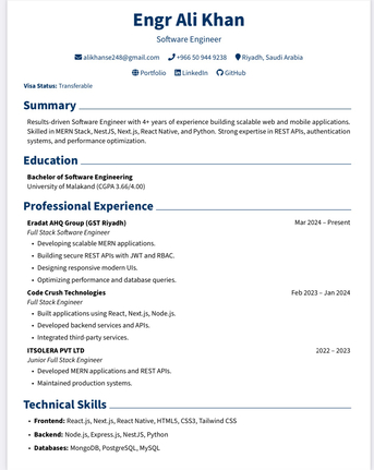 Dammam, Job Seekers, Full Stack Software Engineer