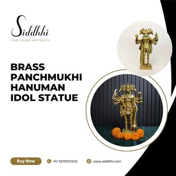 New Delhi, Appliances, INR 33000,  Brass Panchmukhi Hanuman Idol Statue | Siddhhi Arts