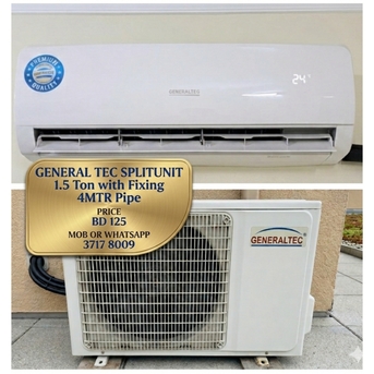 Manama, Air Conditioners, BHD 125,  🌍🌐GENERALTEC Splitunit 1.5 Ton In Good Condition For Sale With Delivery And Fixing