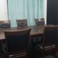 SAR 1500,  Luxury Solid Wood Dining Table Set With Chairs &ndash; Seats 10+ People
